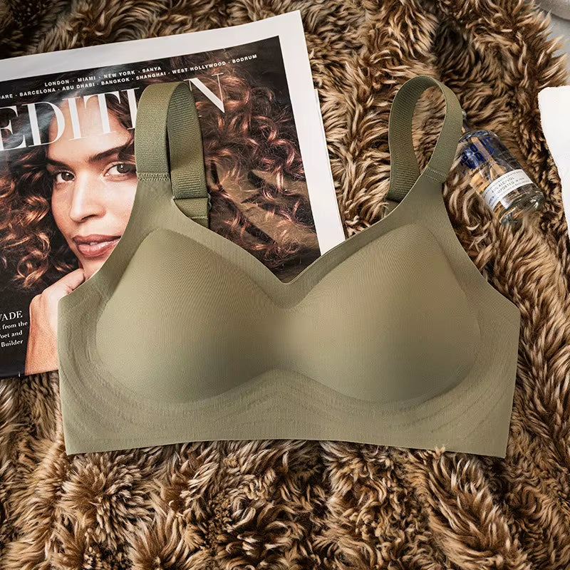 Ultimate Comfort Wireless Seamless Bra for Women - Padded Support with Wide Straps and Sexy Design