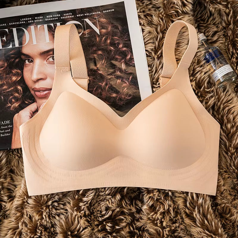 Ultimate Comfort Wireless Seamless Bra for Women - Padded Support with Wide Straps and Sexy Design