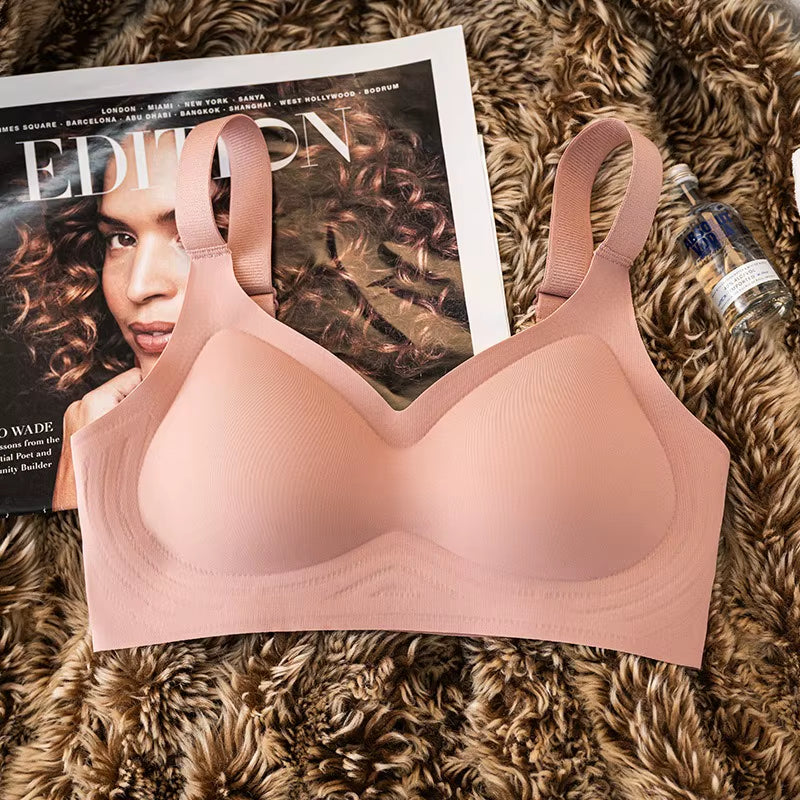 Ultimate Comfort Wireless Seamless Bra for Women - Padded Support with Wide Straps and Sexy Design