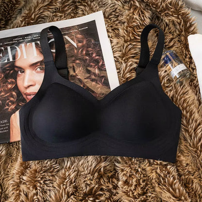 Ultimate Comfort Wireless Seamless Bra for Women - Padded Support with Wide Straps and Sexy Design