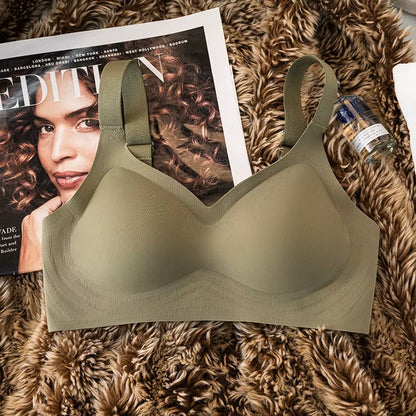 Ultimate Comfort Wireless Seamless Bra for Women - Padded Support with Wide Straps and Sexy Design